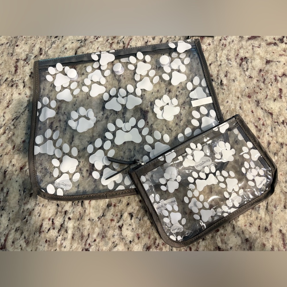 Clear Paw Print Bogg Bag Inserts